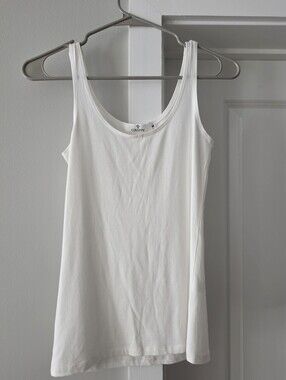White Basic Tank Top Made In Thailand S